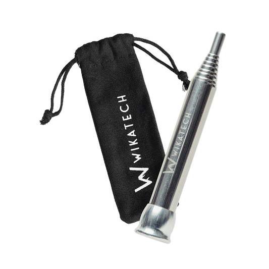 Feuerblasrohr mit Mundstück und Beutel