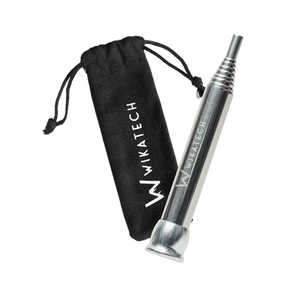 Fire blowpipe with mouthpiece and bag