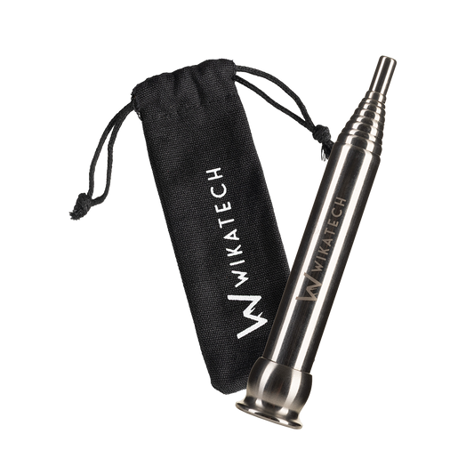 Feuerblasrohr mit Mundstück und Beutel