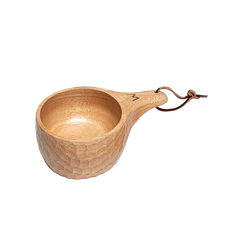 Holztasse mit Deckel