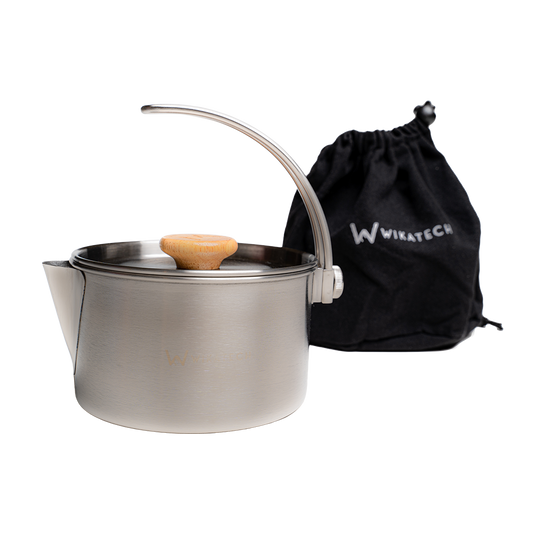 Outdoor Dutch Oven tukevalla, mustalla puuvillapussilla, tilavuus 1,0 litraa