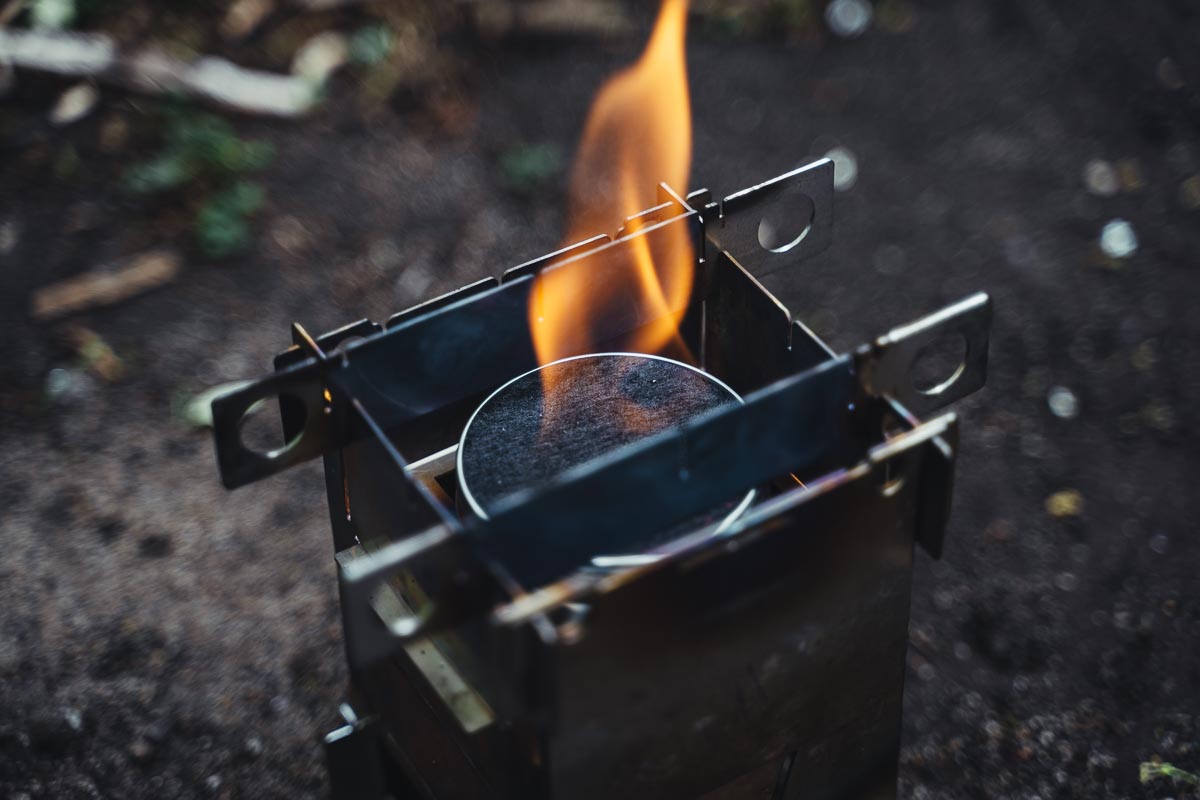Effektiver Spiritusbrenner/Trangiabrenner