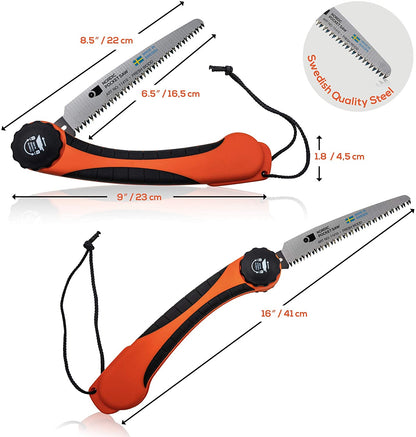 Nordic Pocket Saw Fold orange/black