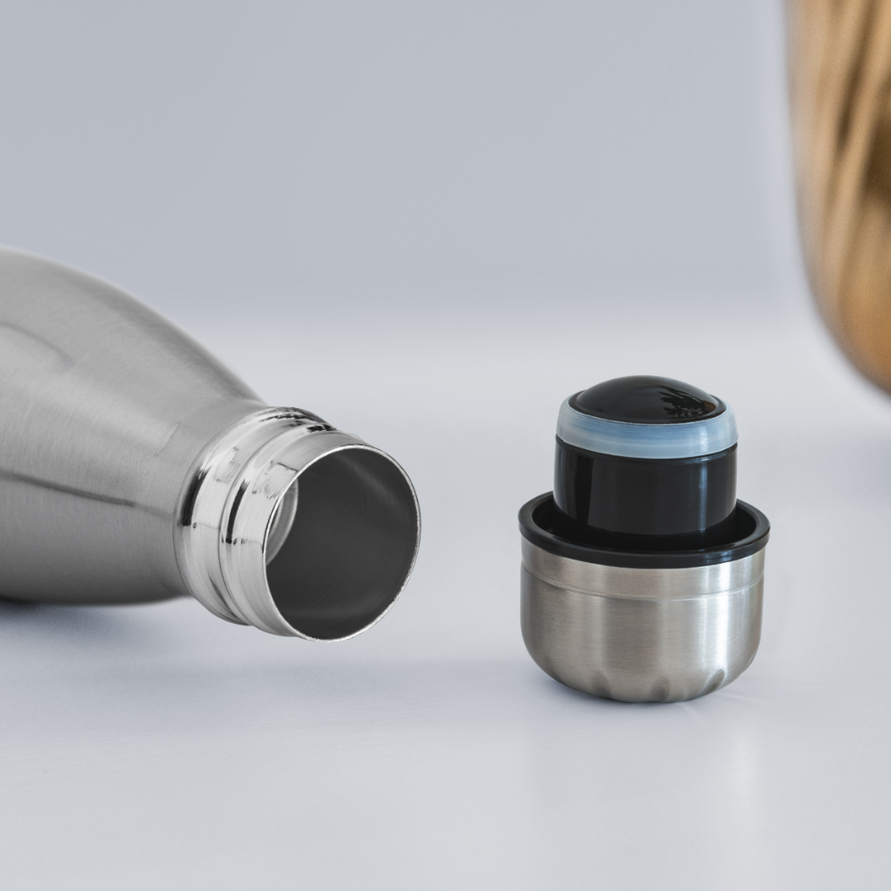 Robuste Isolierflasche im Wikatech-Design - Lightsilver